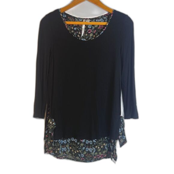 Lauren Conrad Whimsical Fairy Core Floral Under Layer Top Side Floral Ties Sz SM - Picture 1 of 11